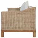 2-częściowy zestaw wypoczynkowy z poduszkami, naturalny rattan