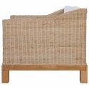 2-częściowy zestaw wypoczynkowy z poduszkami, naturalny rattan
