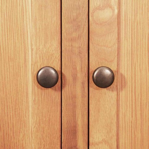 Bufet Brązowy 112 x 33.5 x 70 cm Solidne drewno dębowe