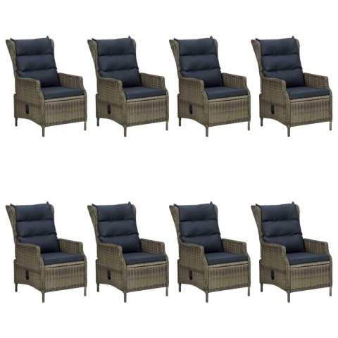 9-częściowy zestaw mebli ogrodowych, brązowy