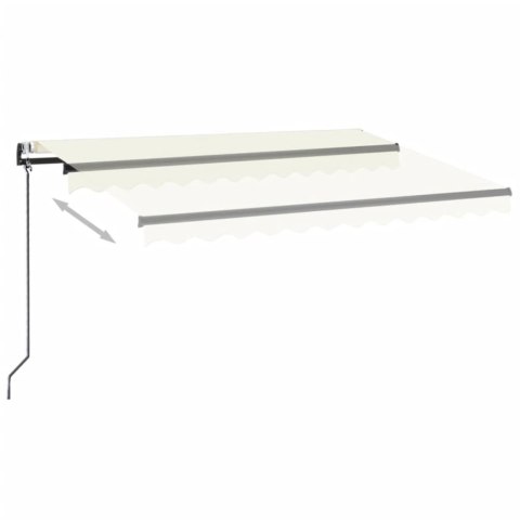 Automatycznie zwijana markiza, 350 x 250 cm, kremowa