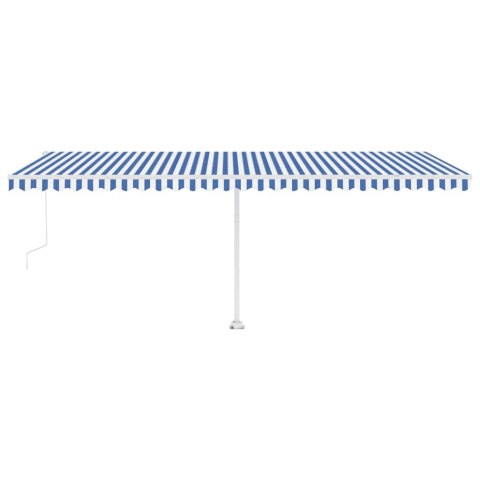 Automatycznie zwijana markiza, LED i czujnik wiatru, 600x300 cm