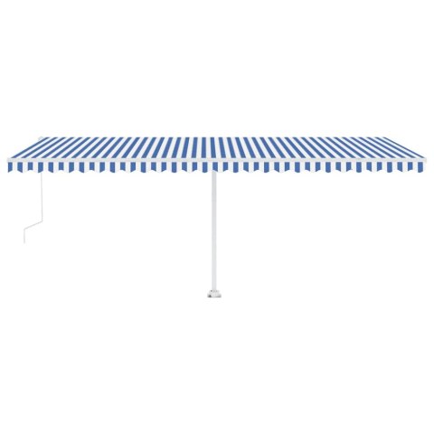 Automatycznie zwijana markiza, LED i czujnik wiatru, 600x350 cm