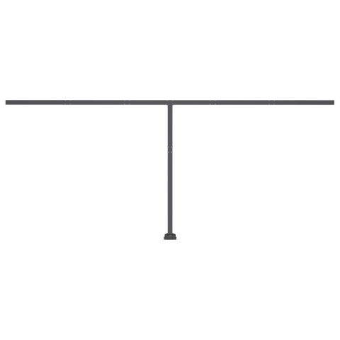 Ręcznie zwijana markiza z LED, 500x350 cm, żółto-biała