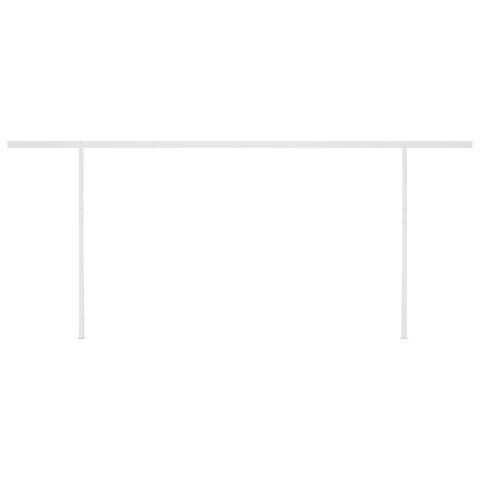 Automatycznie zwijana markiza, LED i czujnik wiatru, 5x3,5 m