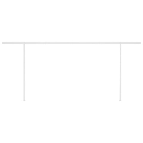 Automatycznie zwijana markiza, LED i czujnik wiatru, 6x3 m