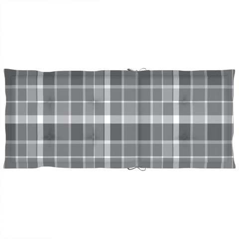 Rozkładane krzesła ogrodowe z poduszkami, 8 szt., drewno tekowe