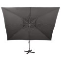 Parasol ogrodowy Cantilever z podwójnym blatem, antracytowy 400x300 cm