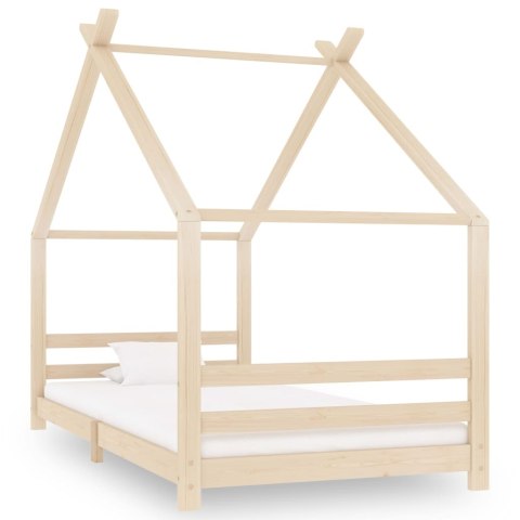 Rama łóżka dziecięcego, lite drewno sosnowe, 90 x 200 cm