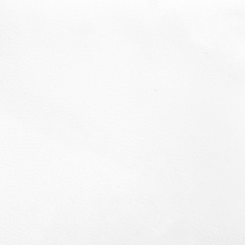 Łóżko kontynentalne z materacem, białe, ekoskóra 100x200 cm