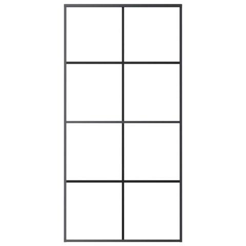 Drzwi przesuwne a akcesoriami, 102,5x205 cm, ESG i aluminium