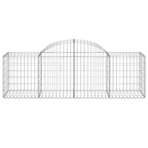 Kosze gabionowe, 50 szt, 200x50x60/80 cm, galwanizowane żelazo