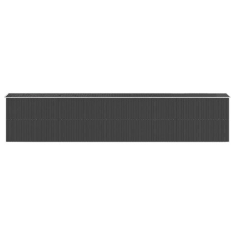 Szopa ogrodowa, antracytowa, 192x1021x223cm, stal galwanizowana