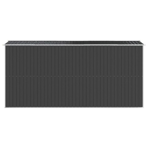 Szopa ogrodowa, antracytowa, 192x440x223 cm, stal galwanizowana