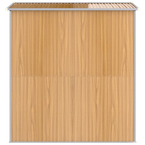 Szopa ogrodowa, jasnobrązowa 192x191x223 cm, stal galwanizowana