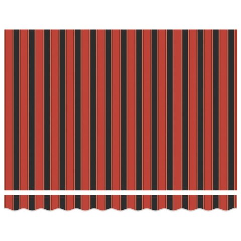 Zwijana markiza, pomarańcz i brąz, 3x2,5 m, tkanina i aluminium