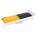 Próg zwalniający, żółto-czarny, 517x32,5x4 cm, gumowy