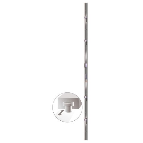 Drzwi wejściowe, antracytowe, 98x208 cm, PVC