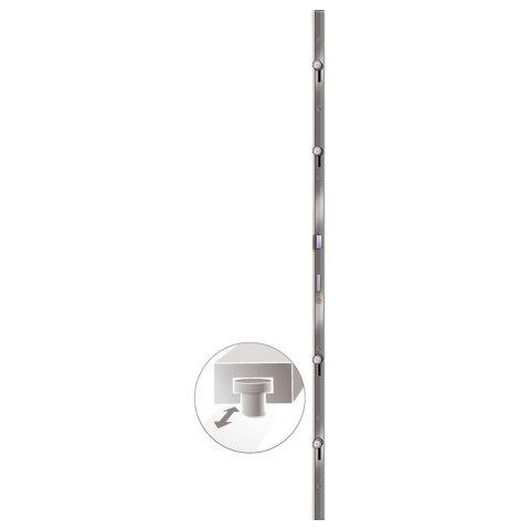 Drzwi wejściowe, antracytowe, 98x208 cm, PVC