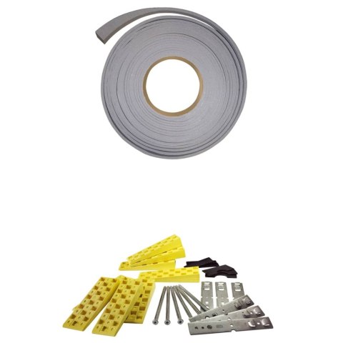 Drzwi wejściowe, białe, 88x200 cm, PVC