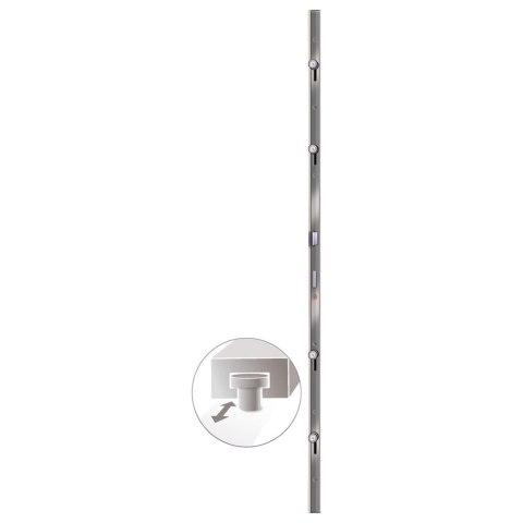 Drzwi wejściowe, białe, 98x200 cm, PVC