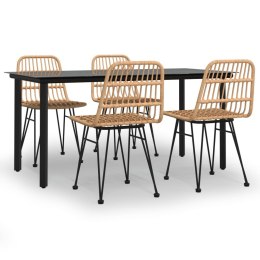 5-częściowy zestaw mebli ogrodowych, polirattan