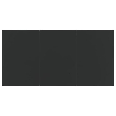 9-cz. zestaw mebli ogrodowych, poduszki, czarno-szary rattan PE