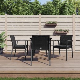 5-cz. zestaw mebli ogrodowych z poduszkami, polirattan i stal