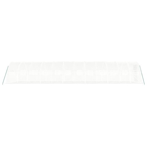 Szklarnia ze stalową ramą, biała, 36 m², 12x3x2 m