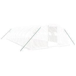 Szklarnia ze stalową ramą, biała, 40 m², 10x4x2 m