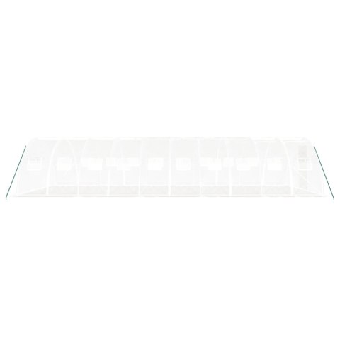 Szklarnia ze stalową ramą, biała, 40 m², 10x4x2 m