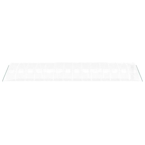 Szklarnia ze stalową ramą, biała, 56 m², 14x4x2 m