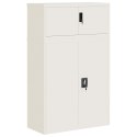 Szafa na dokumenty, biała, 90x40x145 cm, stalowa