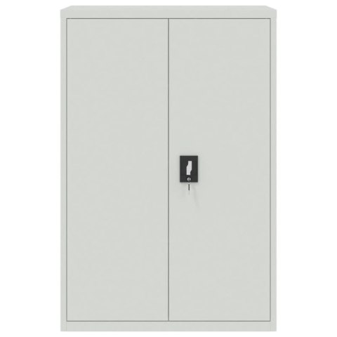 Szafa na dokumenty, jasnoszara, 90x40x180 cm, stalowa