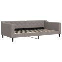 Sofa rozsuwana z szufladami, taupe, 100x200 cm, tkanina