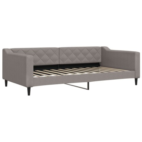 Sofa rozsuwana z szufladami, taupe, 100x200 cm, tkanina