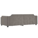 Sofa rozsuwana z szufladami, taupe, 80x200 cm, tkanina