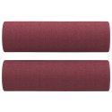 2-cz komplet wypoczynkowy z poduszkami, winna czerwień, tkanina