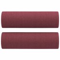 2-cz komplet wypoczynkowy z poduszkami, winna czerwień, tkanina