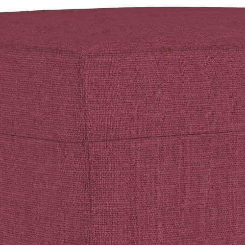 3-cz komplet wypoczynkowy z poduszkami, winna czerwień, tkanina