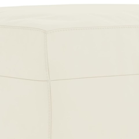 3-cz. komplet wypoczynkowy z poduszkami, kremowy, aksamit