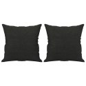 2-cz. komplet wypoczynkowy z poduszkami, czarny, tkanina