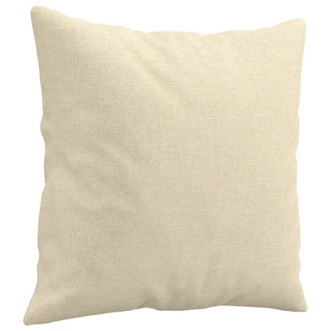 2-cz. komplet wypoczynkowy z poduszkami, kremowy, tkanina