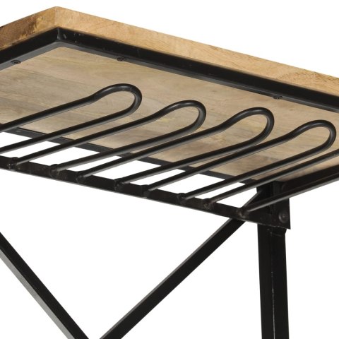 Szafka na wino - traktor, biała, 49x31x172 cm, drewno mango