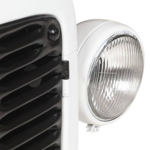 Szafka na wino - traktor, biała, 49x31x172 cm, drewno mango