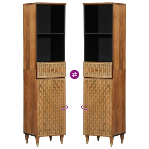 3-cz. zestaw mebli łazienkowych, lite drewno mango