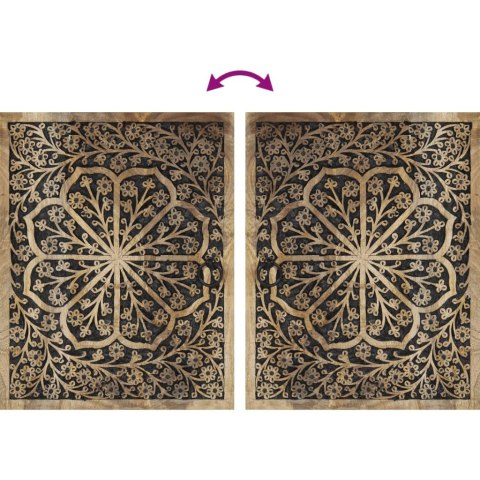 4-cz. zestaw mebli łazienkowych, lite drewno mango