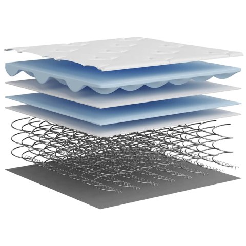 Materac kieszeniowy, twardość średnia, 180x200 cm