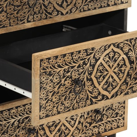 Szafki, 2 szt., 60x33x75 cm, lite drewno mango