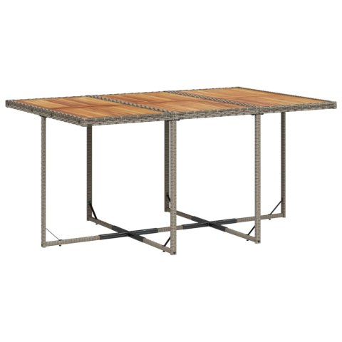 11-cz. zestaw mebli do ogrodu, z poduszkami, szary rattan PE